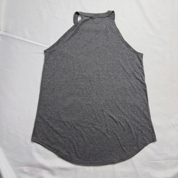 District Perfect Tri Women's M Gray Heather Sleeveless Tank Top Tee NEW - Picture 3 of 5